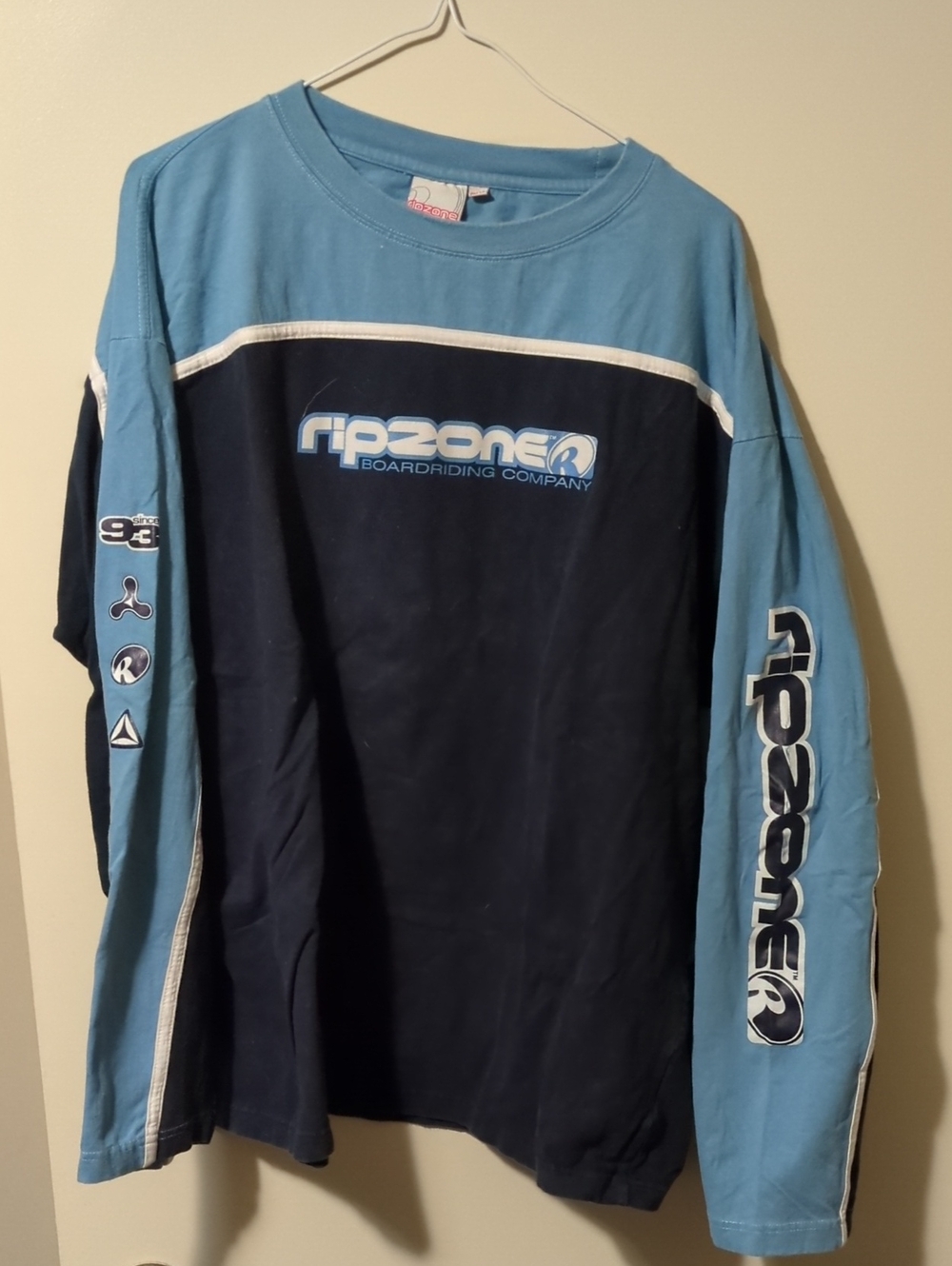 2 Tone Blue Ripzone Long sleeve